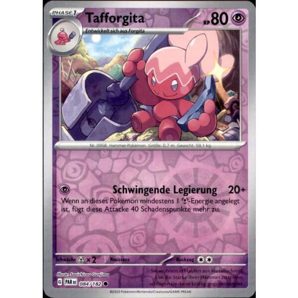 084/182 - Tafforgita - Reverse Holo - PAR Paradoxrift