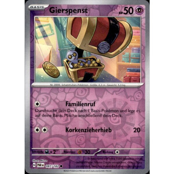 087/182 - Gierspenst - Reverse Holo - PAR Paradoxrift