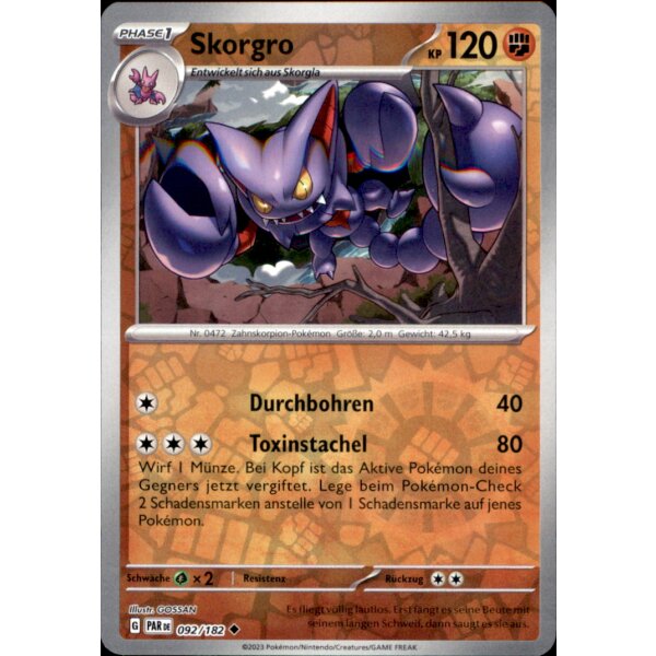 092/182 - Skorgro - Reverse Holo - PAR Paradoxrift