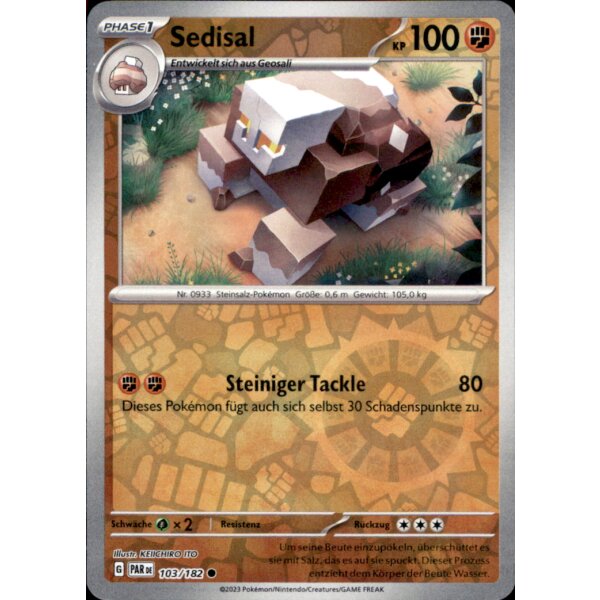 103/182 - Sedisal - Reverse Holo - PAR Paradoxrift