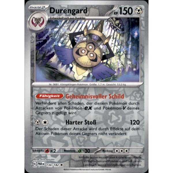 134/182 - Durengard - Reverse Holo - PAR Paradoxrift