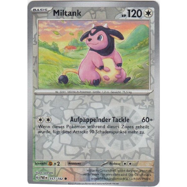 147/182 - Miltank - Reverse Holo - PAR Paradoxrift