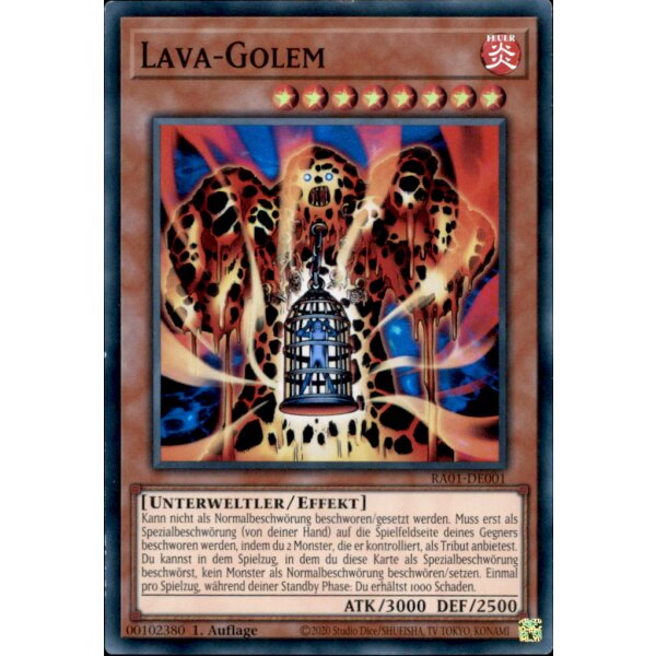 RA01-DE001 - Lava-Golem - Super Rare