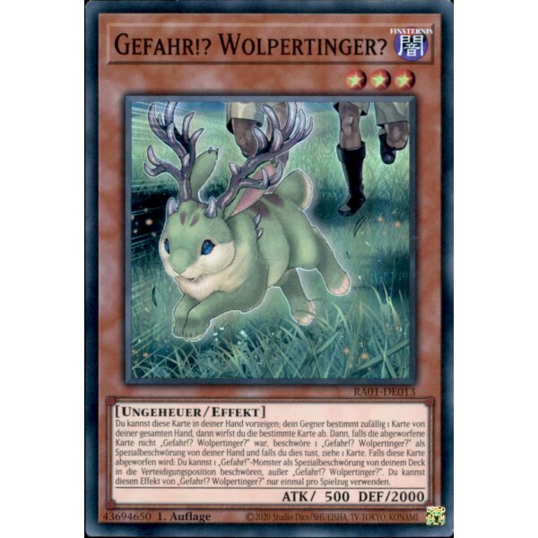 RA01-DE013 - Gefahr!? Wolpertinger? - Super Rare