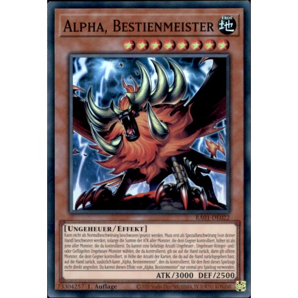 RA01-DE022 - Alpha, Bestienmeister - Super Rare