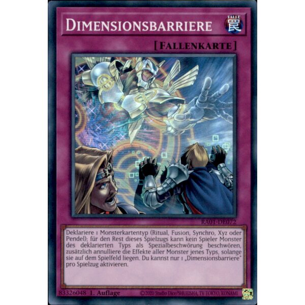 RA01-DE072 - Dimensionsbarriere - Super Rare