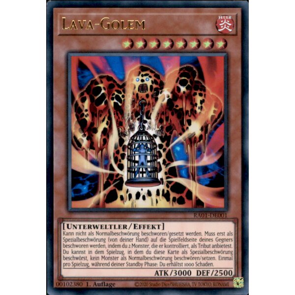 RA01-DE001 - Lava-Golem - Ultra Rare