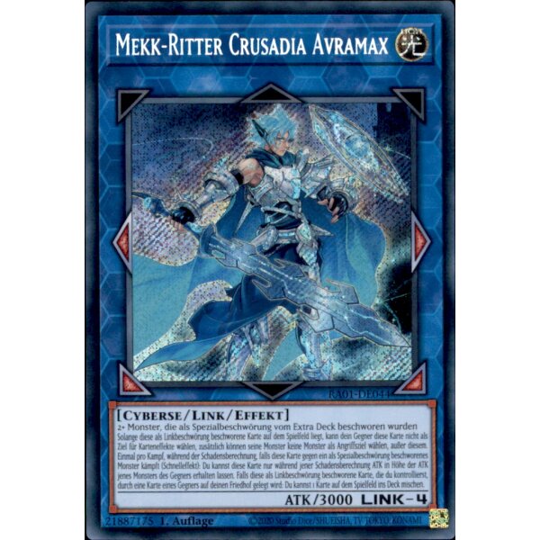 RA01-DE044 - Mekk-Ritter Crusadia Avramax - Secret Rare