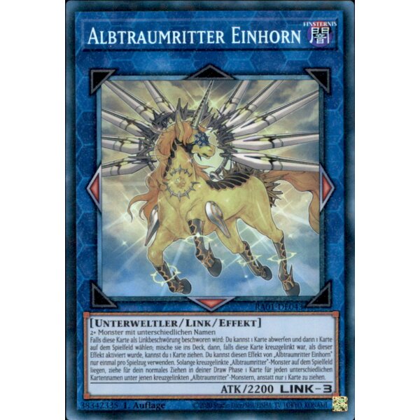 RA01-DE043 - Albtraumritter Einhorn - Collectors Rare