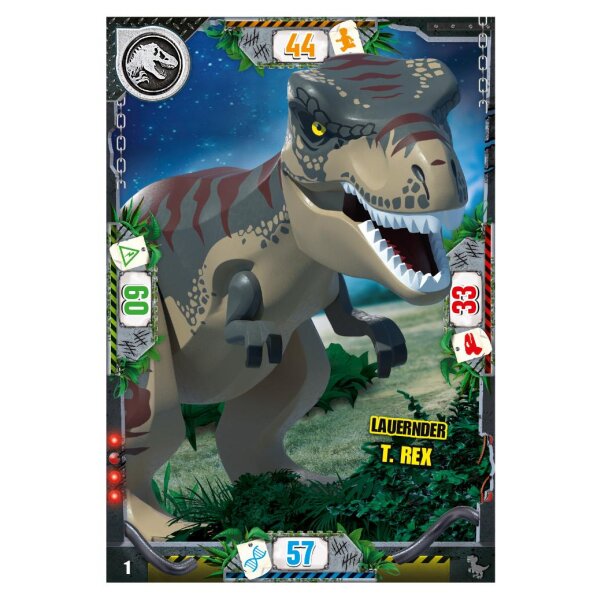 1 - Lauernder T.Rex - Dinosaurier Karte - Serie 3