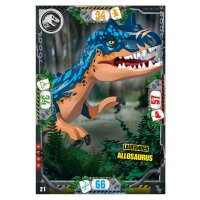 21 - Lauernder Allosaurus - Dinosaurier Karte - Serie 3