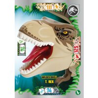 27 - Wildes Duell T. Rex - Dinosaurier Karte - Serie 3