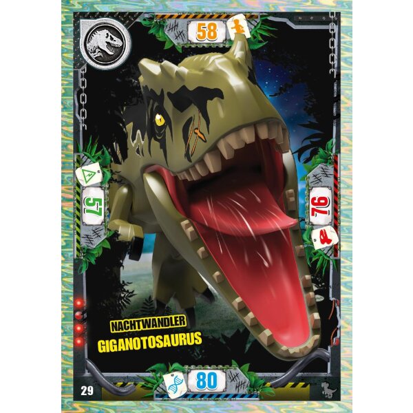 29 - Nachtwandler Giganotosaurus - Dinosaurier Karte - Serie 3