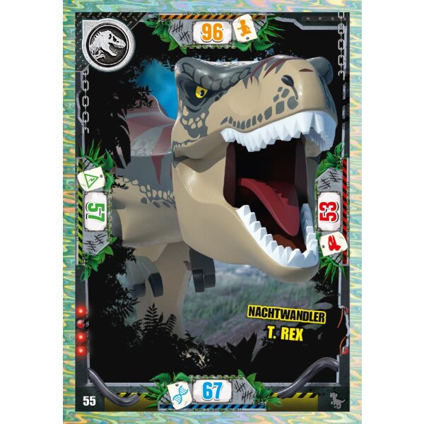 55 - Nachtwandler T. Rex - Dinosaurier Karte - Serie 3