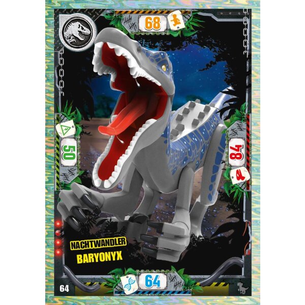 64 - Nachtwandler Baryonyx - Dinosaurier Karte - Serie 3