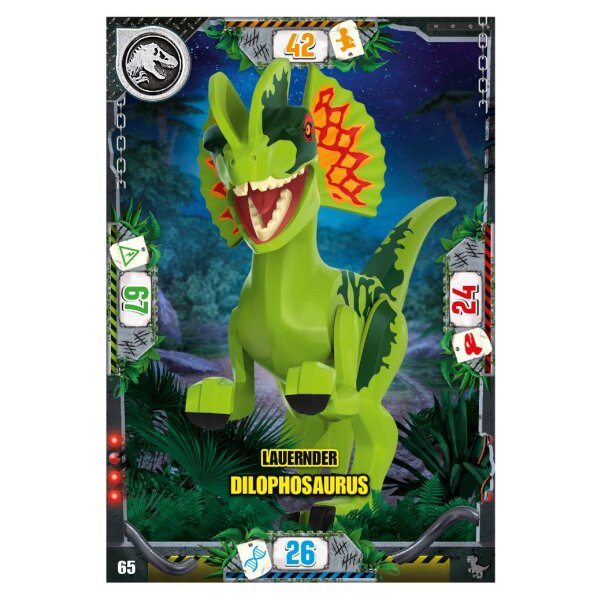 65 - Lauernder Dilopgosaurus - Dinosaurier Karte - Serie 3