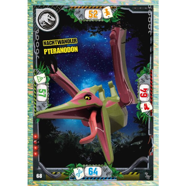 68 - Nachtwandler Pteranodon - Dinosaurier Karte - Serie 3