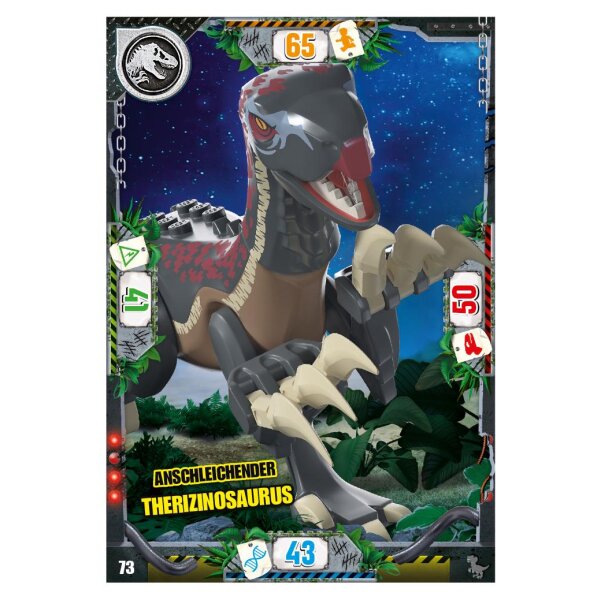 73 - Anschleichender Therizinosaurus - Dinosaurier Karte - Serie 3