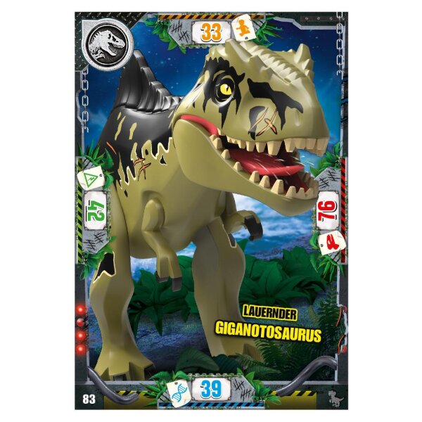 83 - Lauernder Giganotosaurus - Dinosaurier Karte - Serie 3