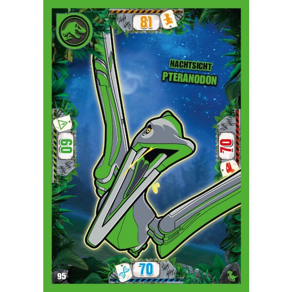 95 - Nachtsicht Pteranodon - Dinosaurier Karte - Serie 3