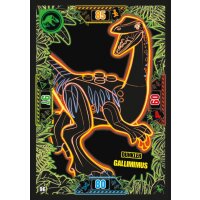 96 - Dunkler Gallimimus - Dinosaurier Karte - Serie 3