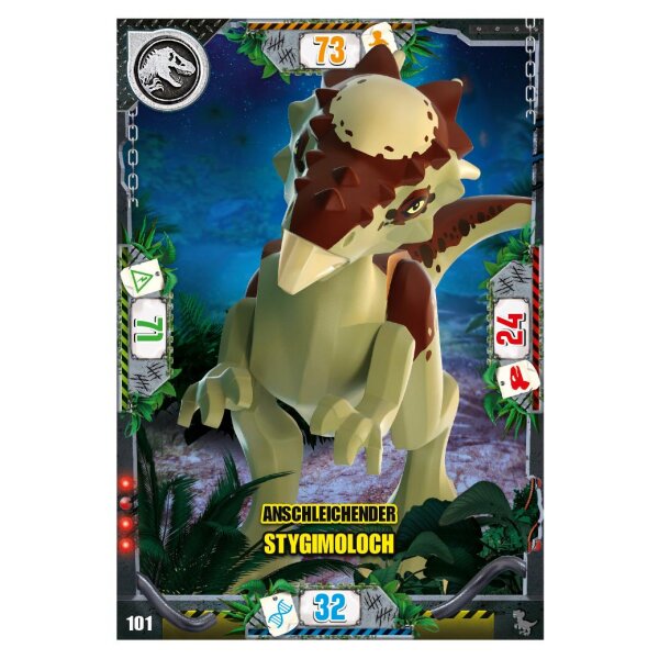 101 - Anschleichender Stygimoloch - Dinosaurier Karte - Serie 3