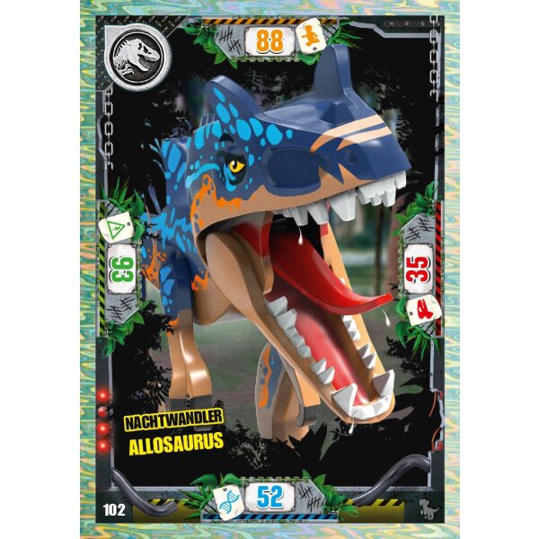 102 - Nachtwandler Allosaurus - Dinosaurier Karte - Serie 3