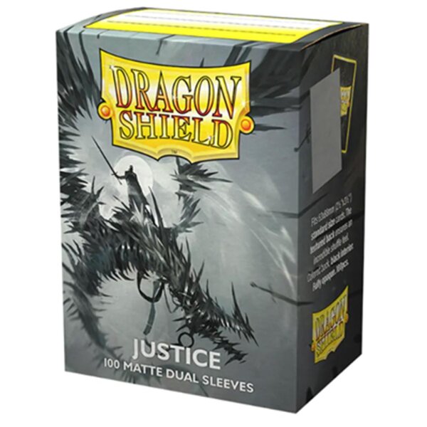 Dragon Shield Standard Size Matte Dual Sleeves - Justice (100 Sleeves)