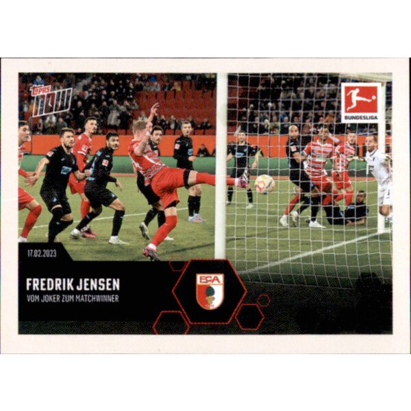 Topps Bundesliga 2023/24 - Sticker 28 - Frederik Jensen - FC Augsburg - Topps Now