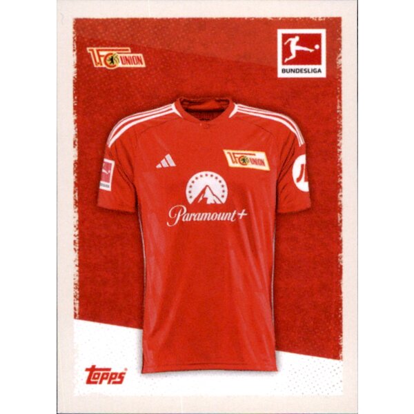 Topps Bundesliga 2023/24 - Sticker 32 - 1. FC Union Berlin - Heimtrikot