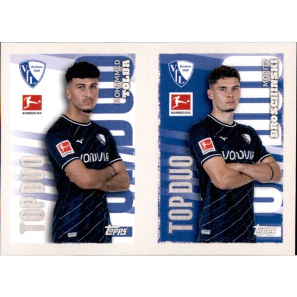 Topps Bundesliga 2023/24 - Sticker 69+70 - Mohammed Tolba & Moritz Broschinski - Vfl bochum 1848 - Top Duo