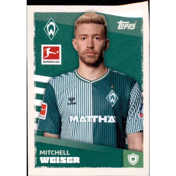 Topps Bundesliga 2023/24 - Sticker 76 - Mitchell Weiser - SV Werder Bremen