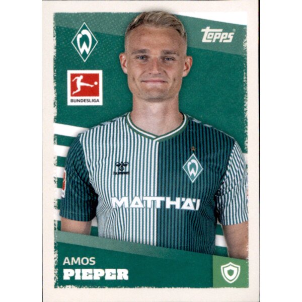 Topps Bundesliga 2023/24 - Sticker 77 - Amos Pieper - SV Werder Bremen