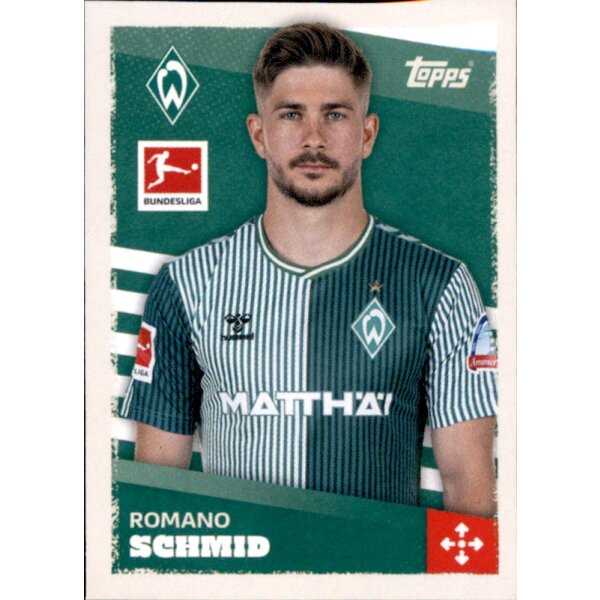 Topps Bundesliga 2023/24 - Sticker 86 - Romano Schmid - SV Werder Bremen