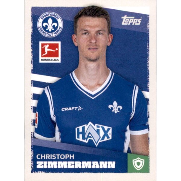 Topps Bundesliga 2023/24 - Sticker 97 - Christoph Zimmermann - SV Darmstadt 98