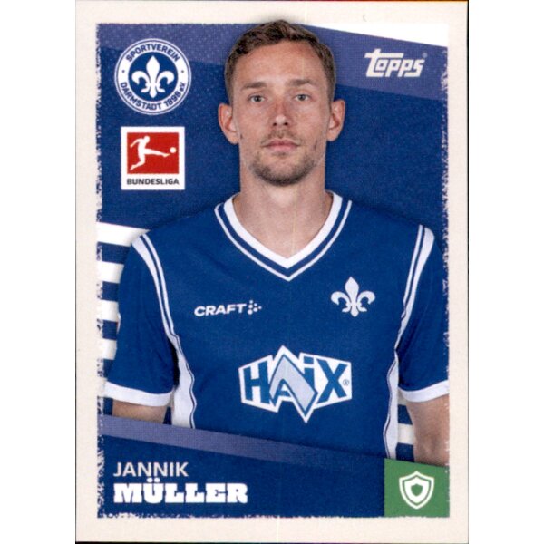 Topps Bundesliga 2023/24 - Sticker 98 - Jannik Müller - SV Darmstadt 98