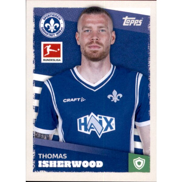 Topps Bundesliga 2023/24 - Sticker 101 - Thomas Isherwood - SV Darmstadt 98