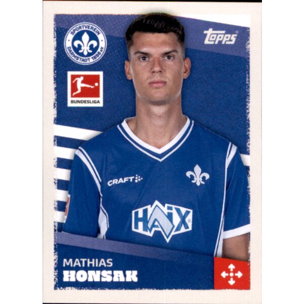 Topps Bundesliga 2023/24 - Sticker 105 - Mathias Honsak - SV Darmstadt 98