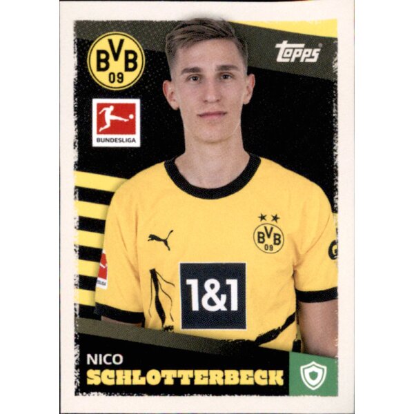 Topps Bundesliga 2023/24 - Sticker 120 - Nico Schlotterbeck - Borussia Dortmund