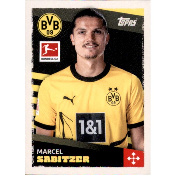 Topps Bundesliga 2023/24 - Sticker 122 - Marcel Sabitzer - Borussia Dortmund