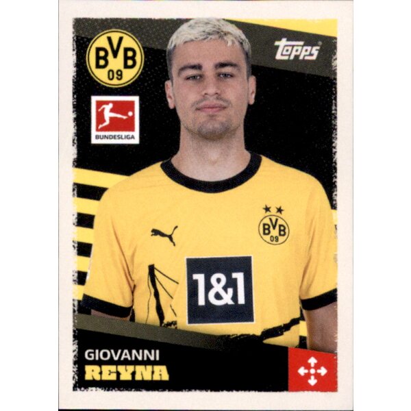 Topps Bundesliga 2023/24 - Sticker 125 - Giovanni Reyna - Borussia Dortmund