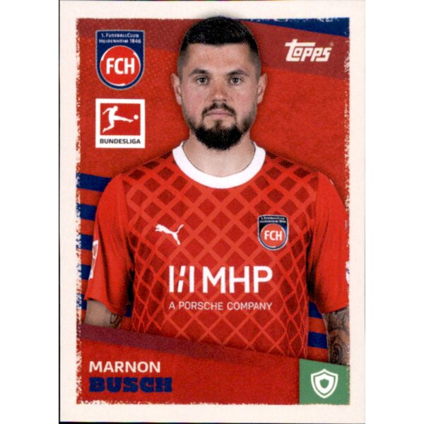 Topps Bundesliga 2023/24 - Sticker 181 - Marnon Busch - 1. FC Heidenheim 1846