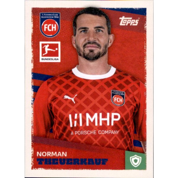 Topps Bundesliga 2023/24 - Sticker 182 - Norman Theuerkauf - 1. FC Heidenheim 1846