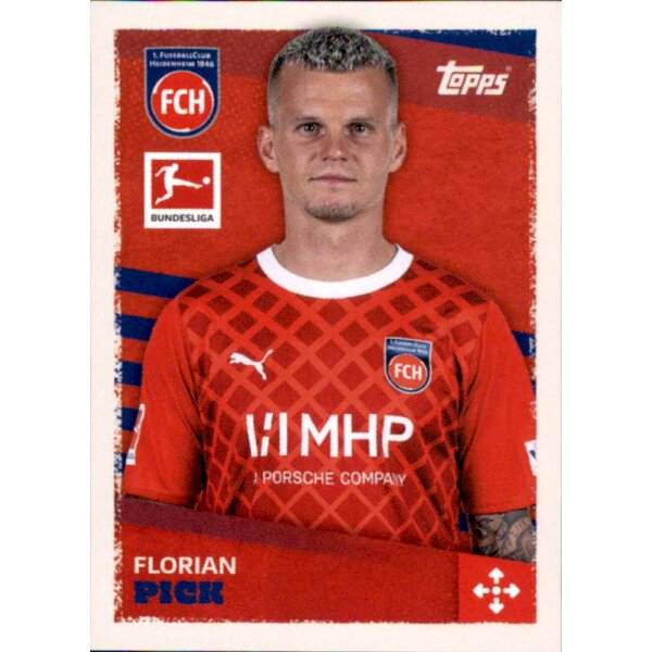 Topps Bundesliga 2023/24 - Sticker 189 - Florian Pick - 1. FC Heidenheim 1846