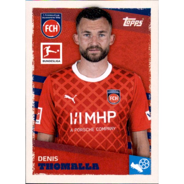 Topps Bundesliga 2023/24 - Sticker 191 - Denis Thomalla - 1. FC Heidenheim 1846