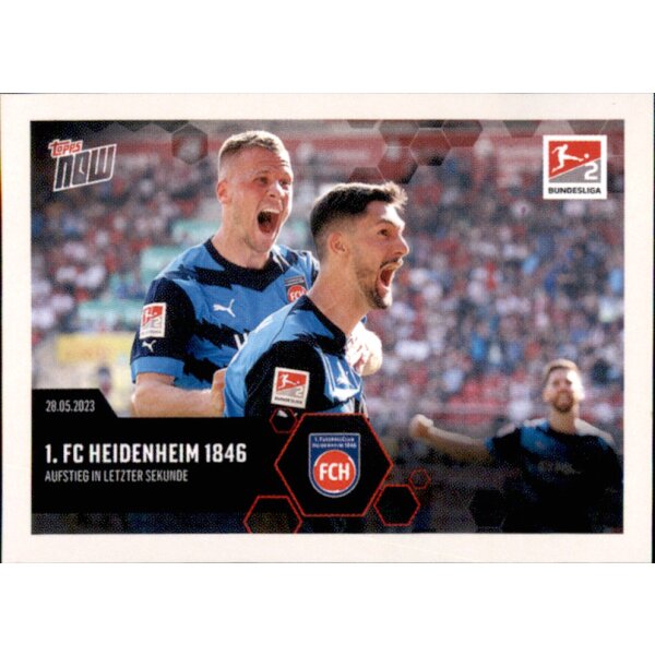 Topps Bundesliga 2023/24 - Sticker 196 - 1. FC Heidenheim 1846 - 1. FC Heidenheim 1846 - Topps Now