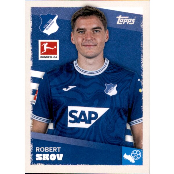 Topps Bundesliga 2023/24 - Sticker 214 - Robert Skov - TSG 1899 Hoffenheim