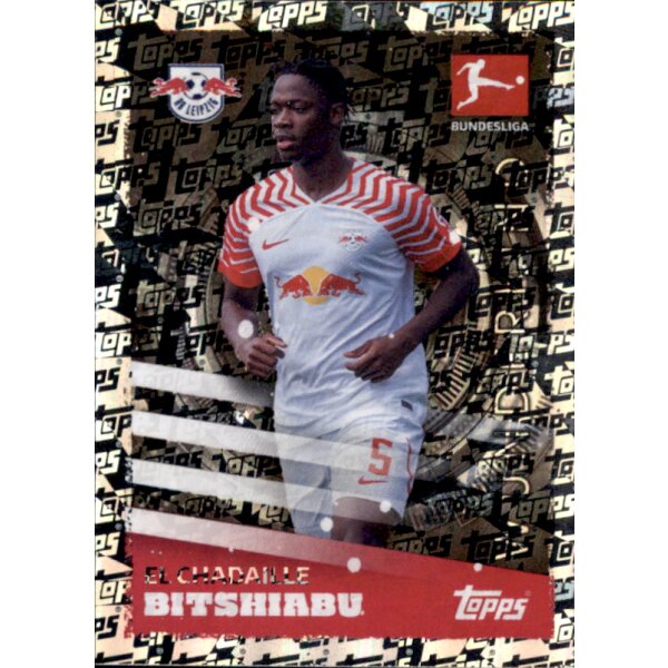 Topps Bundesliga 2023/24 - Sticker 258 - El Chadaille Bitshiabu - RB Leipzig - Wunderkind