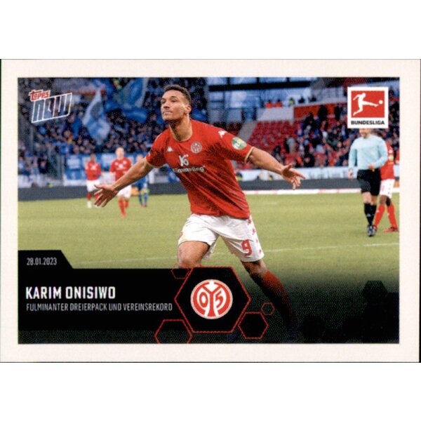 Topps Bundesliga 2023/24 - Sticker 301 - Karim Oniswo - 1. FSV Mainz 05 - Topps Now