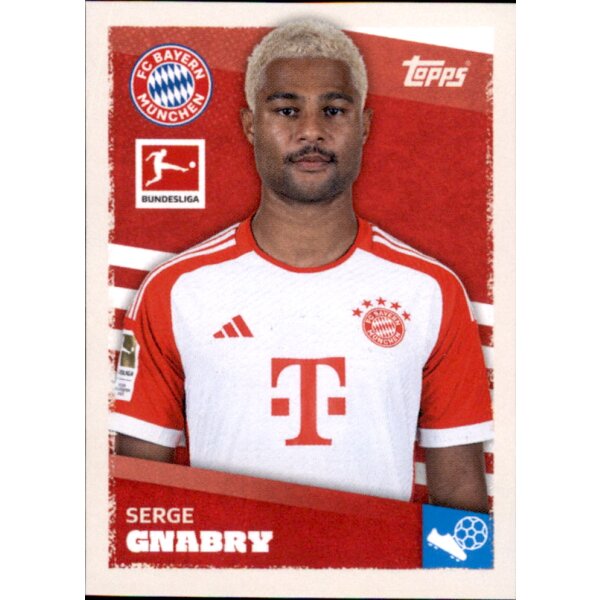 Topps Bundesliga 2023/24 - Sticker 339 - Serge Gnabry - FC Bayern München